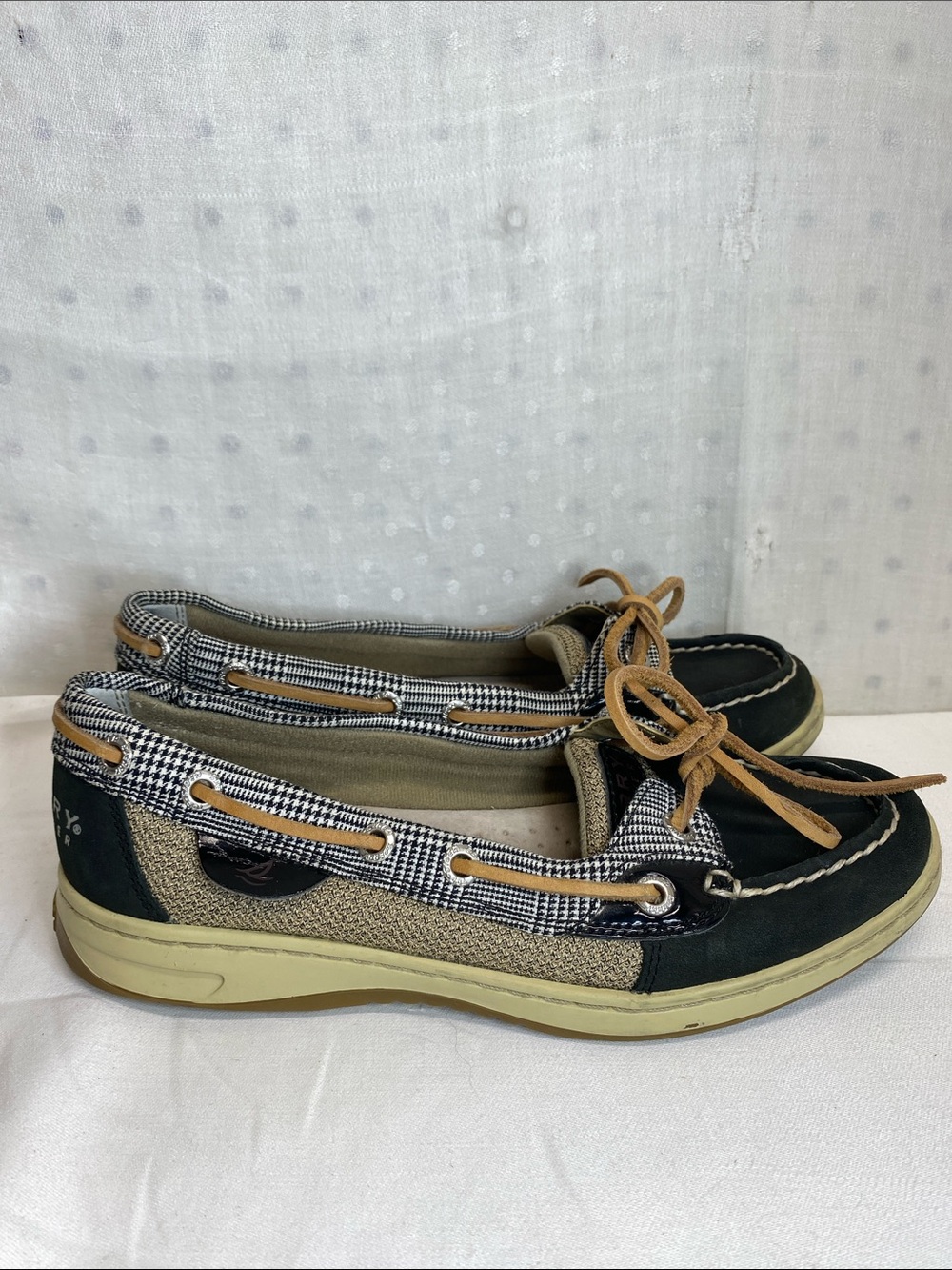 Sperry Top-Sider - Angelfish Black Prince of Wales Size 6M